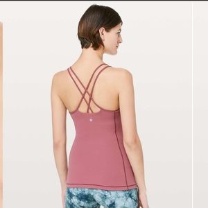 Lululemon Womens Free To Be Tank Top Size 6 Misty Merlot